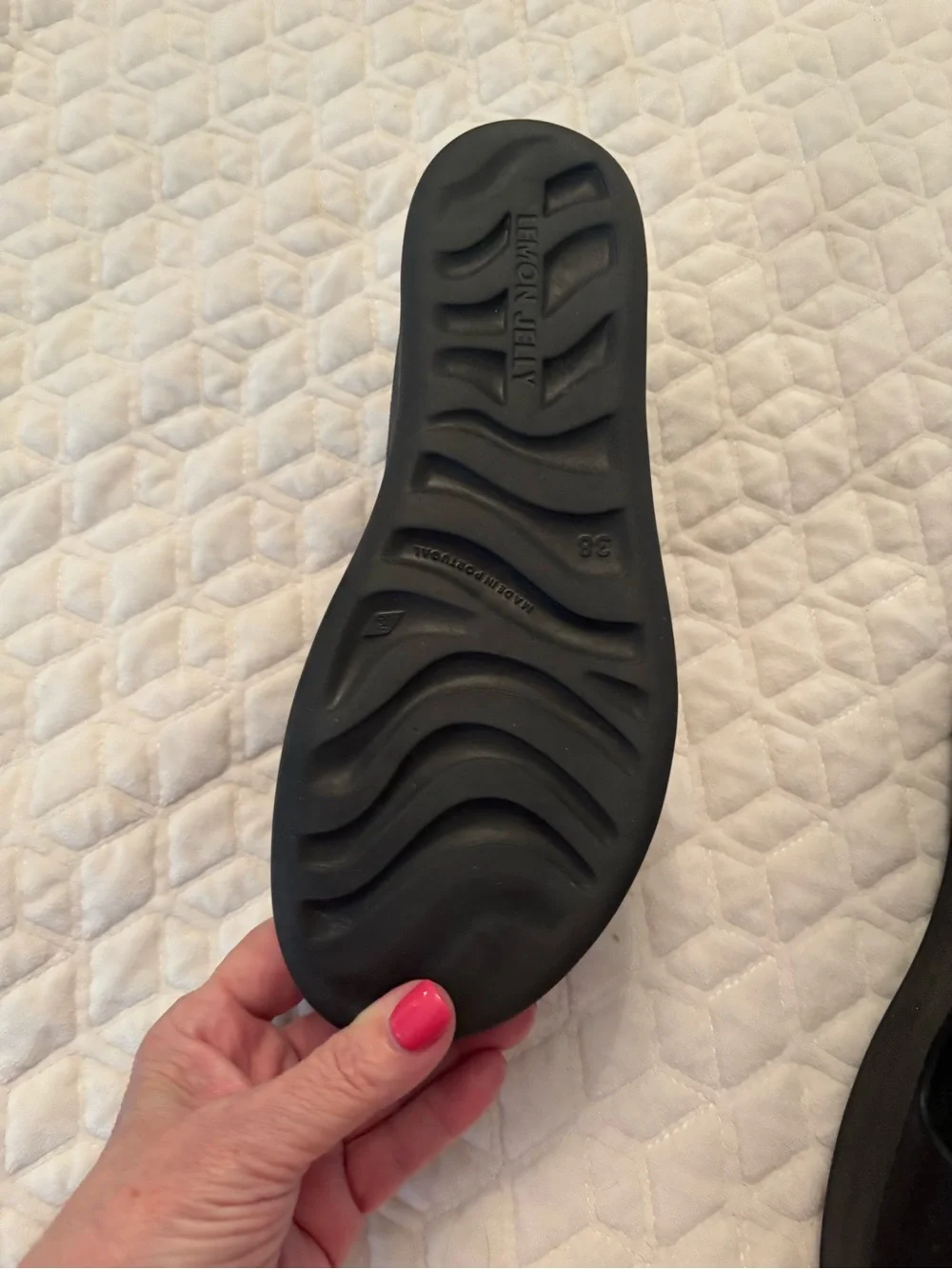 Lemon jelly’s size 8 Women’s.  Black Double-Strap Slide Sandals. Super comfy